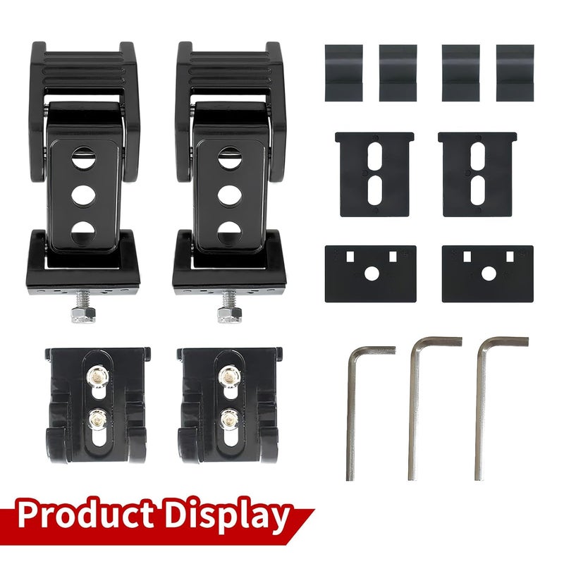 Averlongaz Hood Latches Compatible with Jeep Wrangler JK JKU 2007-2018, JL JLU 2018-2025, Gladiator JT 2020-2025 1 Pair (Black) - Image 5